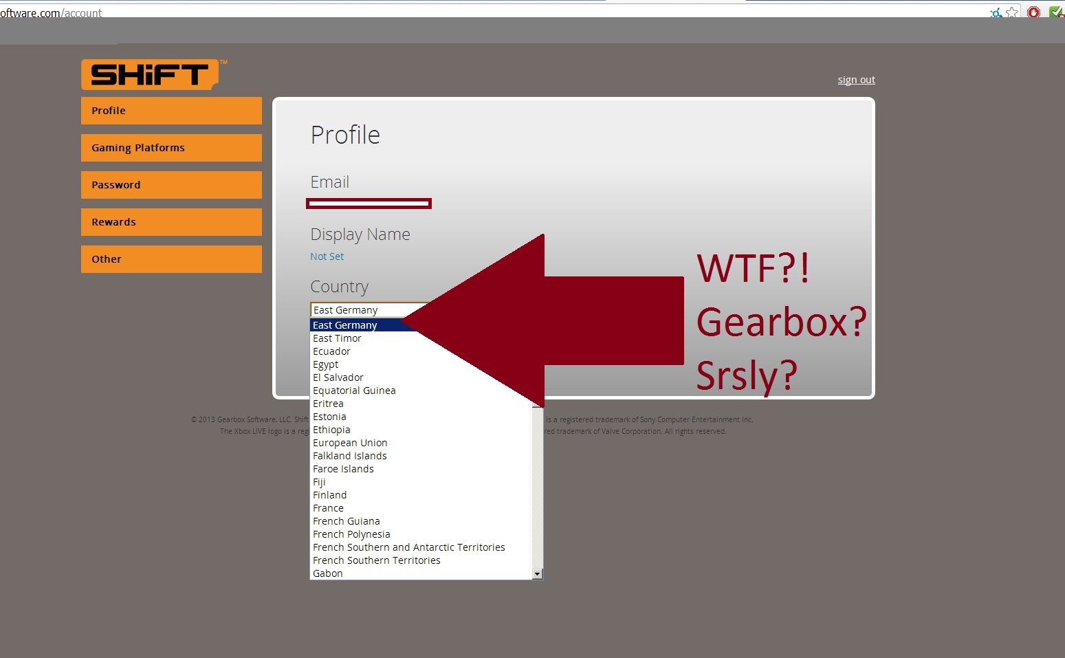 Srsly Gearbox? Do you even unite?